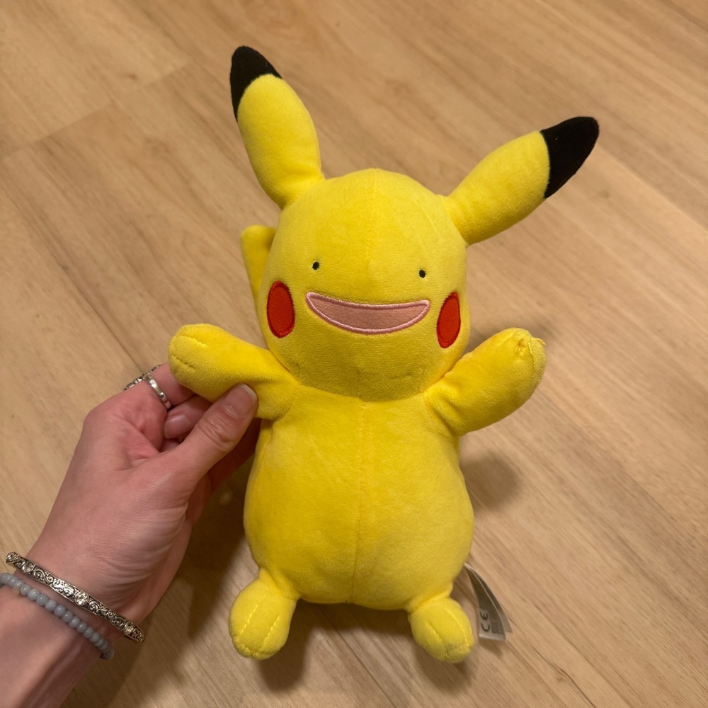 Pokemon WCT Pikachu Ditto Plush Yellow Stuffed Animal Toy Wicked Cool Toys